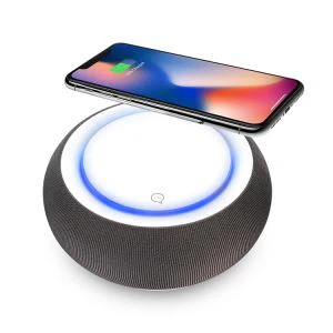 Difuzor Bluetooth cu formă de tambur cu încărcător wireless